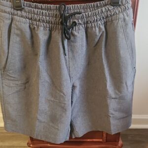 Men's Athletic Gray Drawstring Shorts